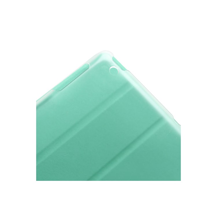 Cyan Slim Magnetic Leather Smart Cover Wake/Sleep with Back Hard Plastic Case for iPad 2 / 3 / 4-8