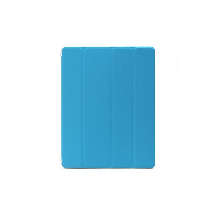 Blue Slim Magnetic Leather Smart Cover Wake/Sleep with Back Hard Plastic Case for iPad 2 / 3 / 4-2