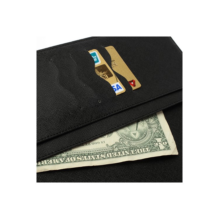 Mercury Goospery Leather Fancy Diary Wallet Flip Case Cover for iPad 2 / 3 / 4 - Black-6