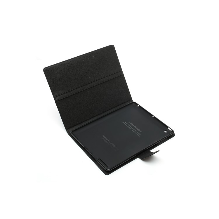 Mercury Goospery Leather Fancy Diary Wallet Flip Case Cover for iPad 2 / 3 / 4 - Black-9
