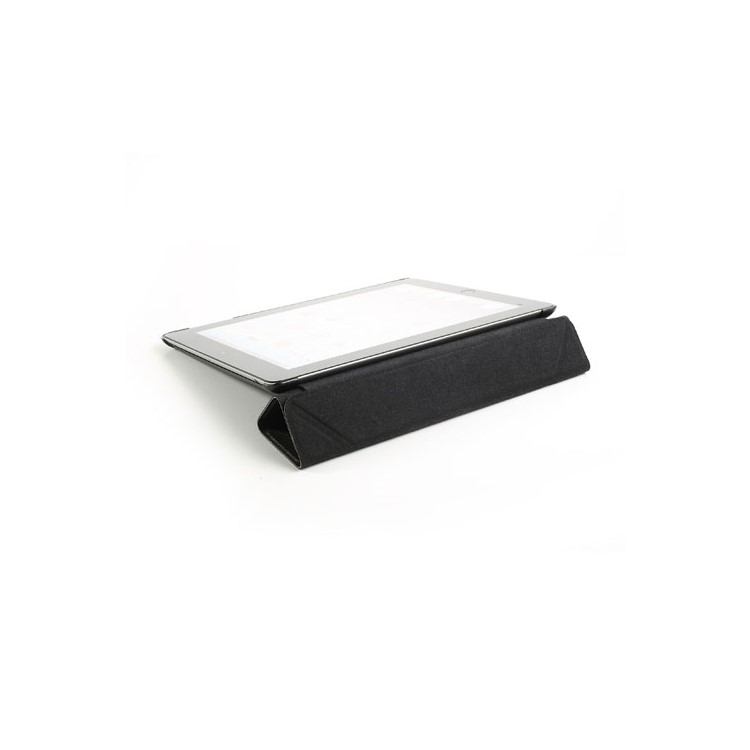 Black Unique Triangle Stand Cross Pattern Leather Case for iPad 2 3 4-9