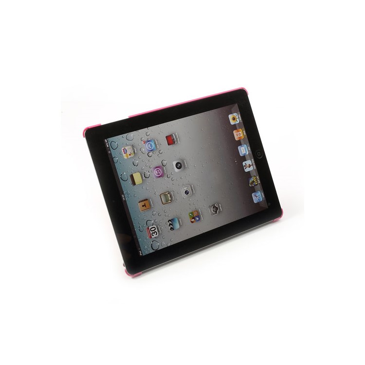 Rose Unique Triangle Stand for iPad 2 3 4 Cross Pattern Leather Case-5