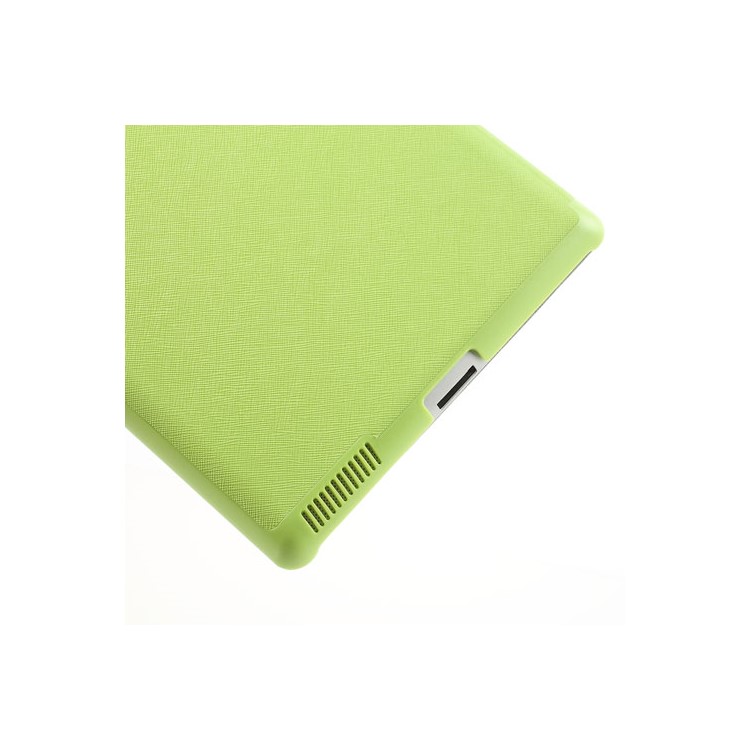 Green Unique Triangle Stand for iPad 2 3 4 Cross Pattern Leather Cover-12