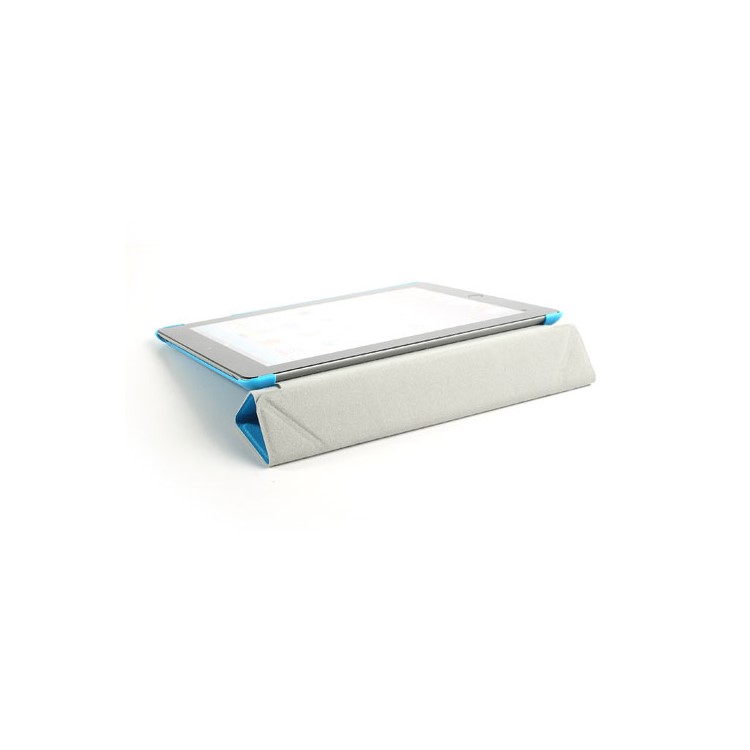 Blue Unique Triangle Stand for iPad 2 3 4 Cross Pattern Leather Shell Case-8