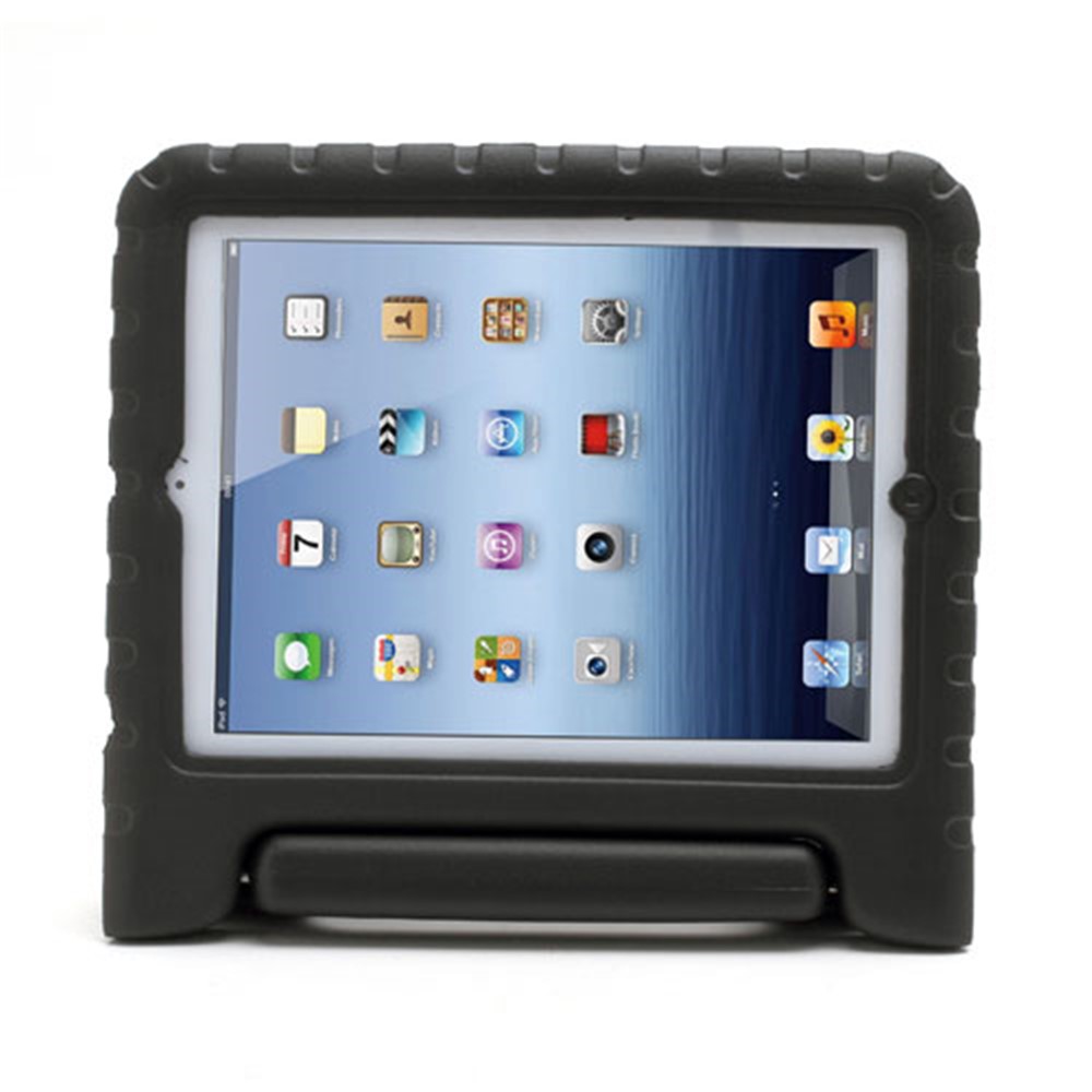 Portable Kids EVA Foam Protective Cover with Handle & Stand for iPad 2 / 3 / 4 - Black