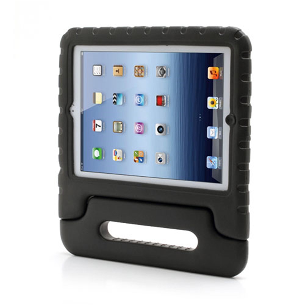 Portable Kids EVA Foam Protective Cover with Handle & Stand for iPad 2 / 3 / 4 - Black