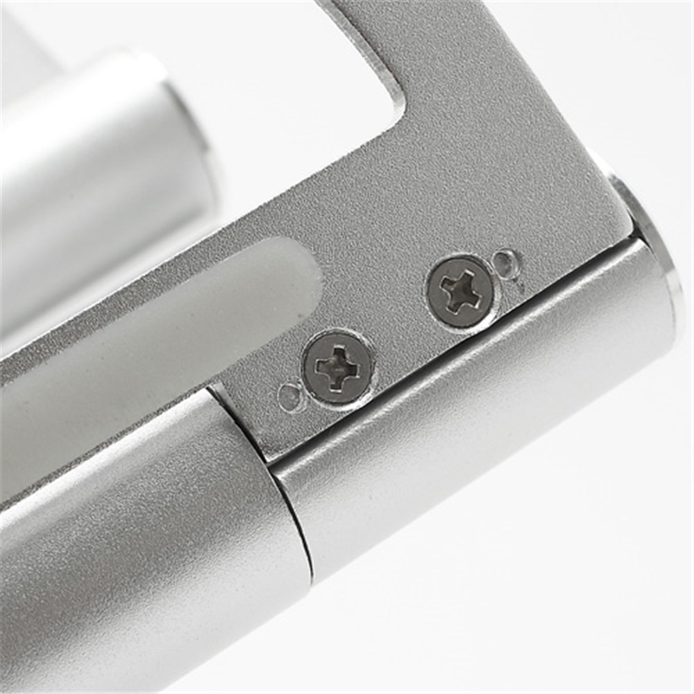 Solid Aluminum Folding Pivot Stand Holder for Apple iPad / Tablet PC / Cell Phone - Silver-10