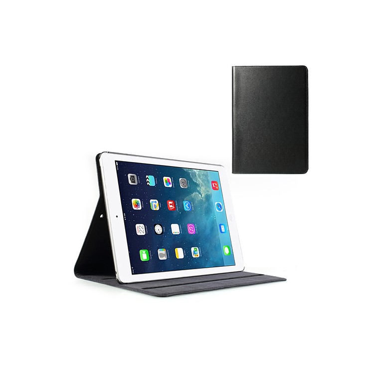 For iPad Air 5 Doormoon Genuine Leather Folio Case Stand-1