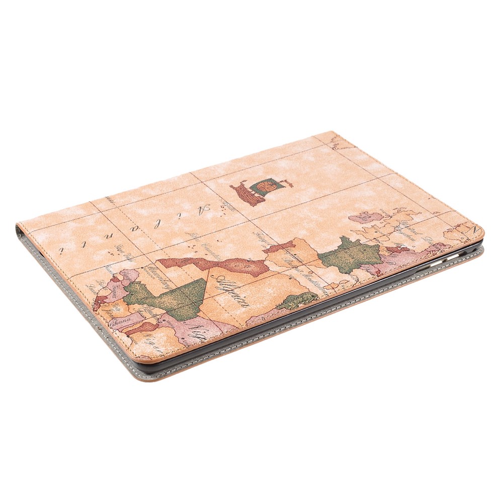Brown for iPad Air World Map Leather Case w/ Stand-4