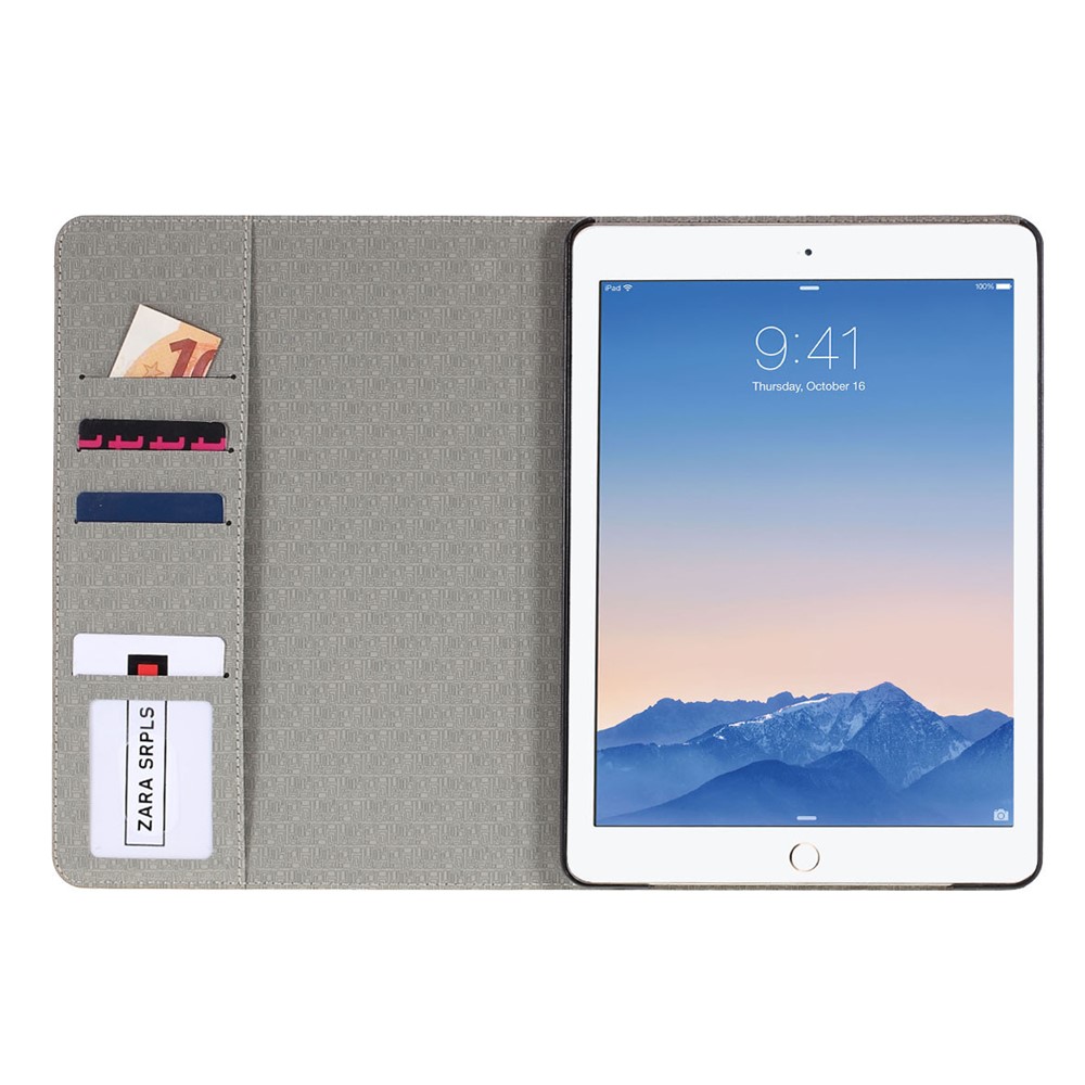 Brown for iPad Air World Map Leather Case w/ Stand-8