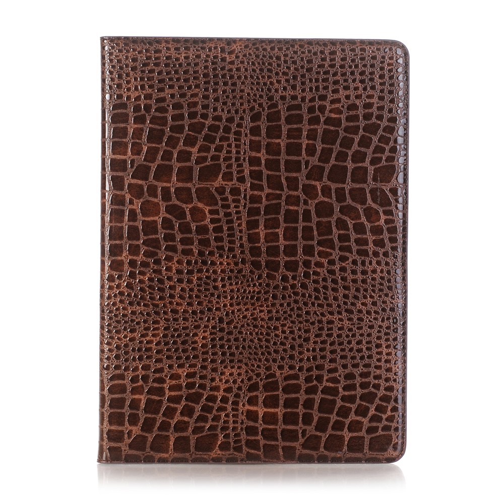 Brown For Ipad Air Crocodile Texture Leather Stand Case