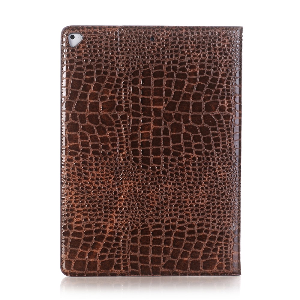 Brown For Ipad Air Crocodile Texture Leather Stand Case