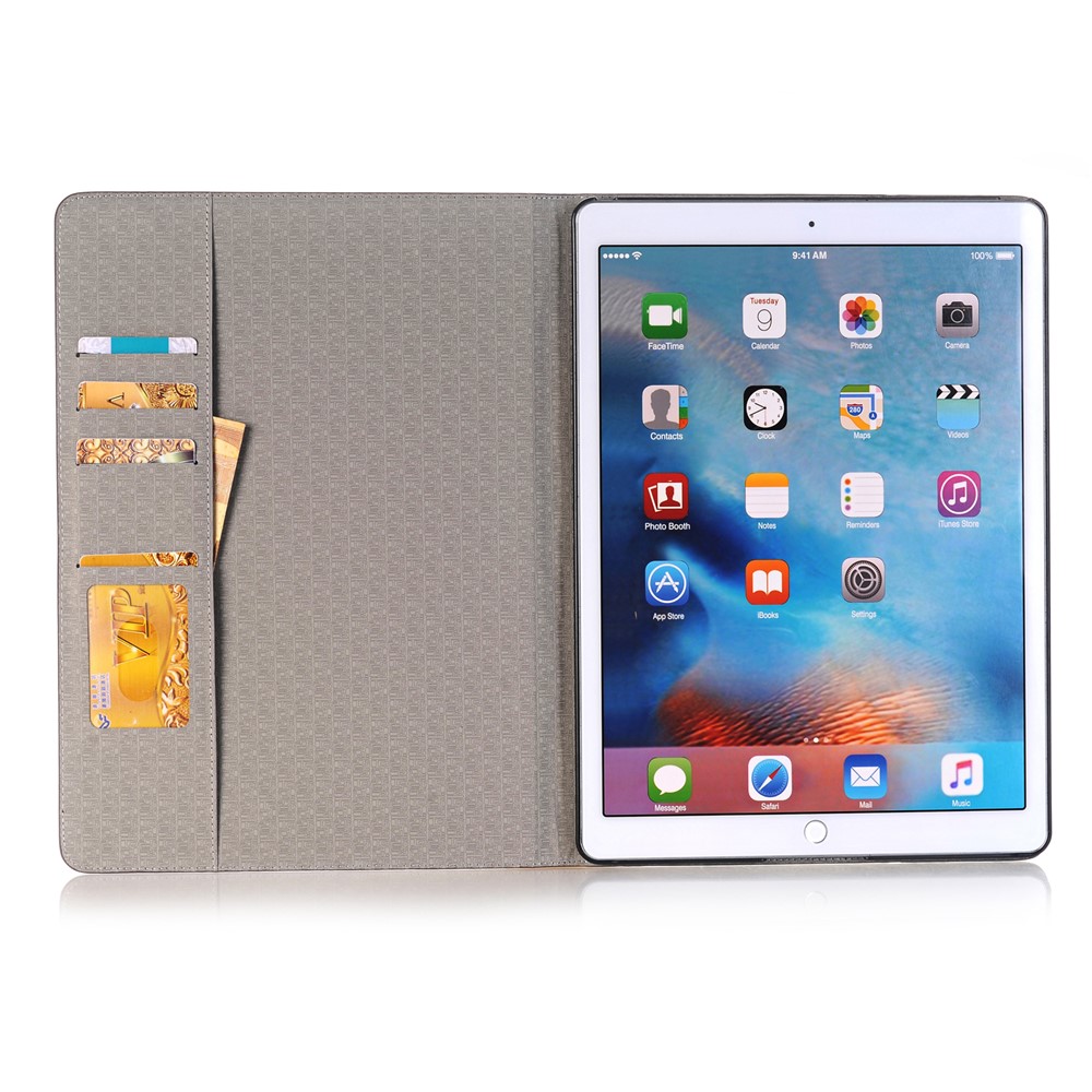 Brun Pour Ipad Air Crocodile Texture en Cuir Support