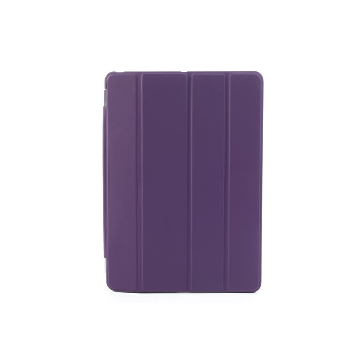 Purple Tri-fold Leather Smart Case for iPad Air w/ Detachable Companion Cover-5