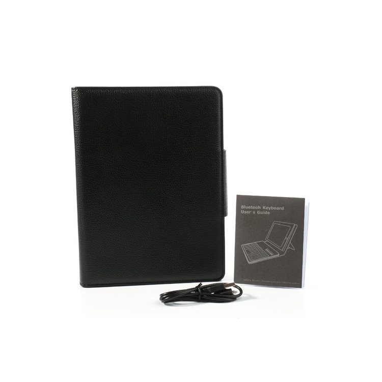 For iPad Air Magnetic Removable Bluetooth 3.0 Keyboard w/ Litchi Leather Stand Case - Black-9
