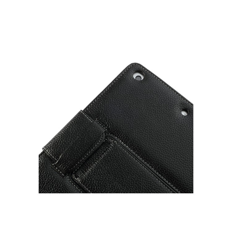 Removable Bluetooth 3.0 Keyboard Case Leather Cover w/ Stand for iPad Air - Black-10