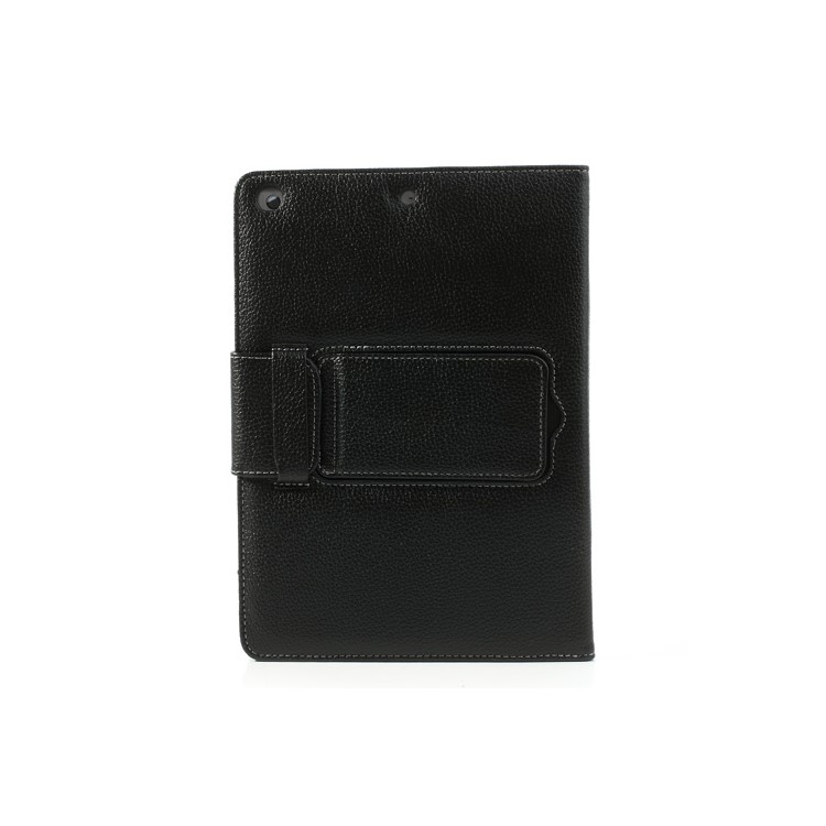 Removable Bluetooth 3.0 Keyboard Case Leather Cover w/ Stand for iPad Air - Black-3
