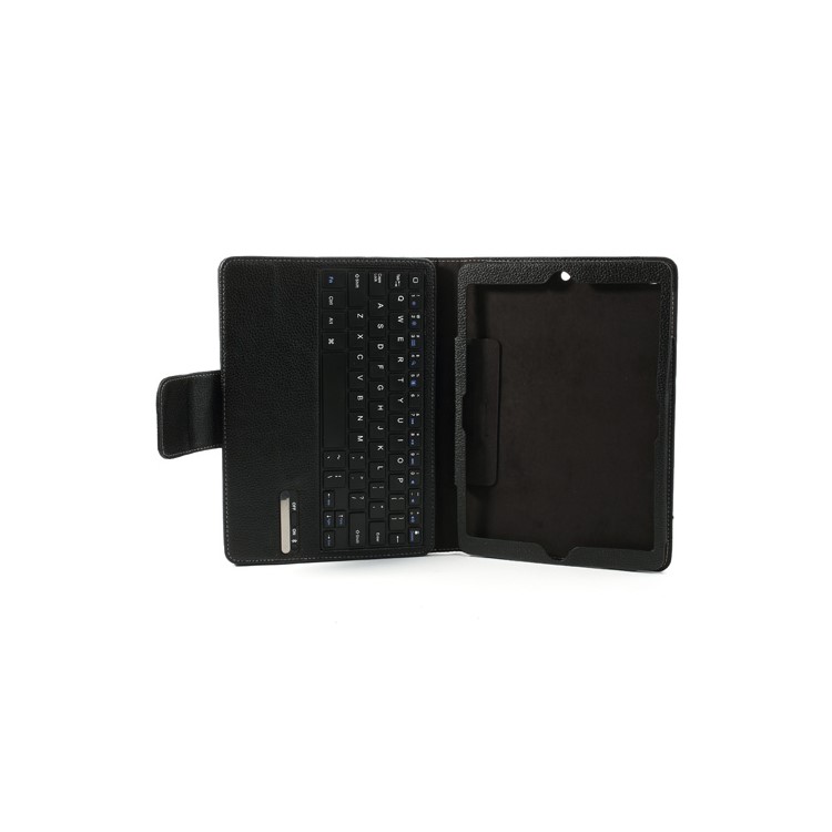 Removable Bluetooth 3.0 Keyboard Case Leather Cover w/ Stand for iPad Air - Black-8