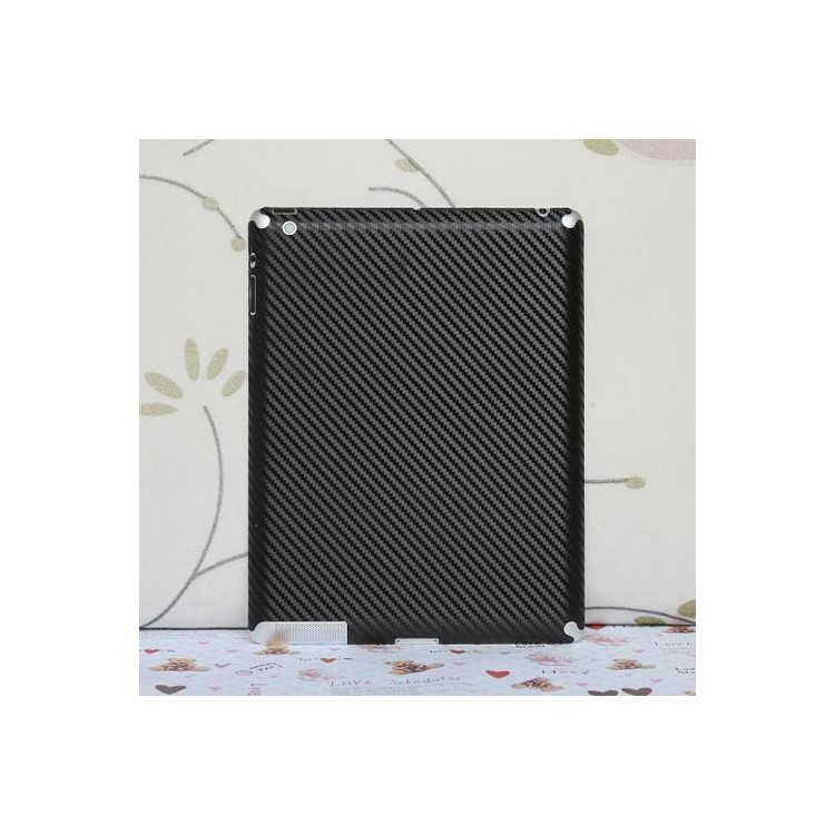 Carbon Fiber Back Cover Sticker Protector Film for iPad Air - Black