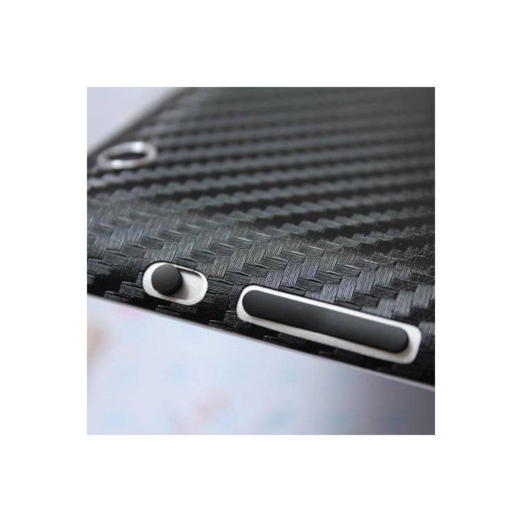 Carbon Fiber Back Cover Sticker Protector Film for iPad Air - Black