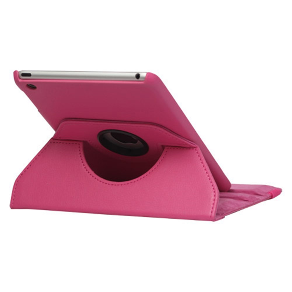 360 Degree Rotary Leather Case Cover for iPad Mini - Rose-2