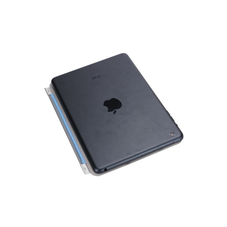 Single Front Wake Sleep Hardware Leather Smart Cover for iPad Mini / iPad Mini 2 - Blue-4