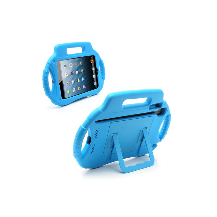 Kids EVA Foam Handle Anti Shock Protective Case Stand Handle for iPad Mini - Blue