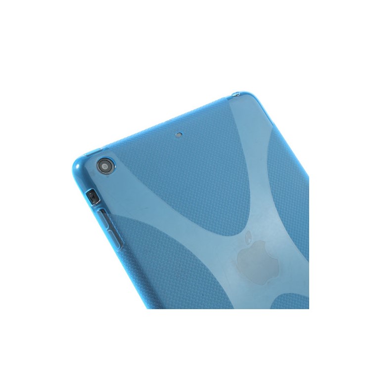 Skidproof X Shape Protective TPU Case for iPad Mini / iPad Mini with Retina display - Blue-5
