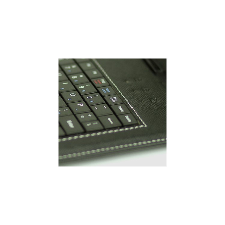 9.7 Inch Tablet PC Leather Keyboard Case with Holder & USB Cable-4