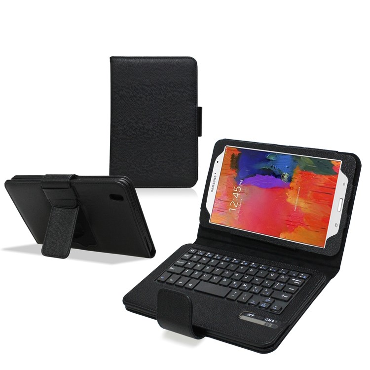 Detachable Bluetooth Keyboard Leather Case Stand for Samsung Galaxy Tab Pro 8.4 T320 T321 T325-2