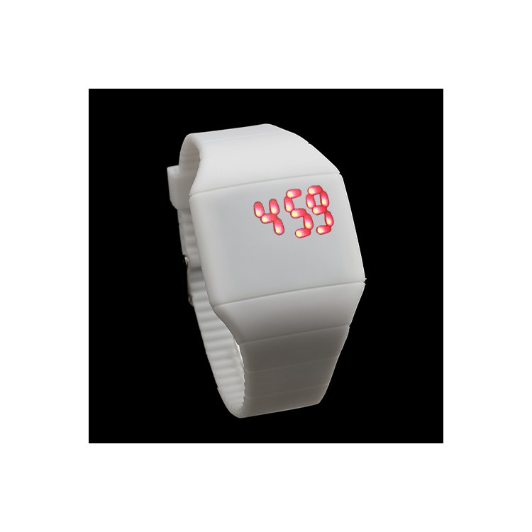digital led silicone rubber band watches