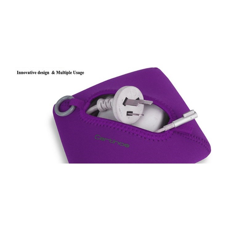 Purple Cartinoe Breath Series Zipper Nylon Notebook Bag Pouch for MacBook Pro 15.4 inch, Size: 36 x 27cm-4