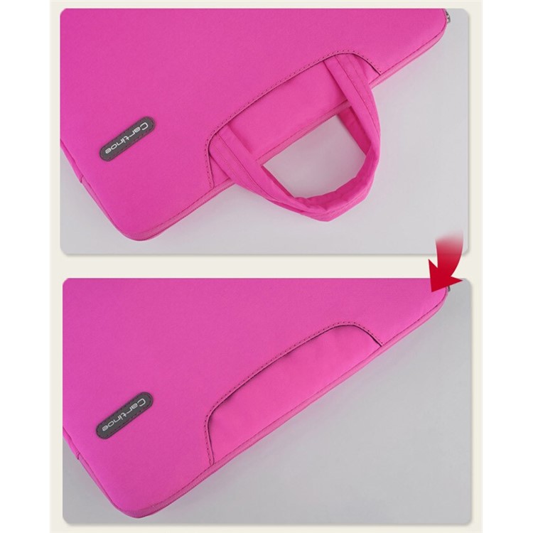 Pink Cartinoe Ambilight Series Zipper Fabric Notebook Handbag Case for MacBook Air Pro 13.3 inch, Size: 34 x 24cm-9