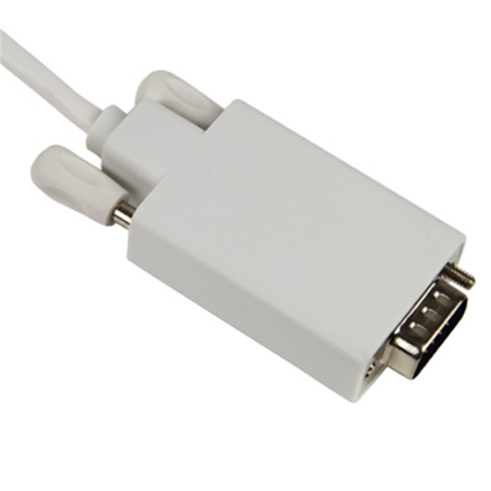 New Thunderbolt Port to VGA Adapter Cable for Apple MacBook,Length:1.8m(6FT)-2