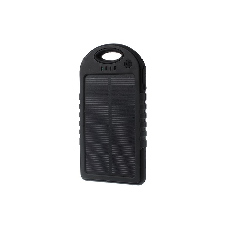 YD-T011 5000mAh Solar Power Bank for iPhone iPod Samsung Sony etc - Black-3