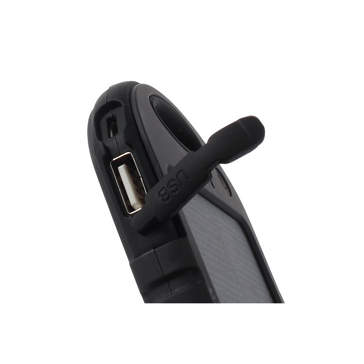 YD-T011 5000mAh Solar Power Bank for iPhone iPod Samsung Sony etc - Black-8