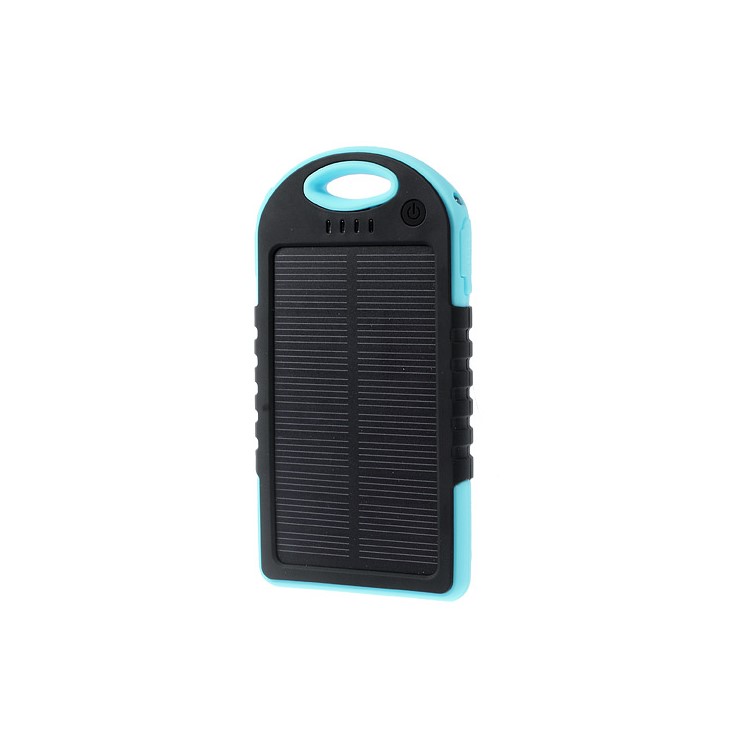 YD-T011 5000mAh Solar Power External Battery Charger for iPhone iPod Samsung Sony etc - Blue-3