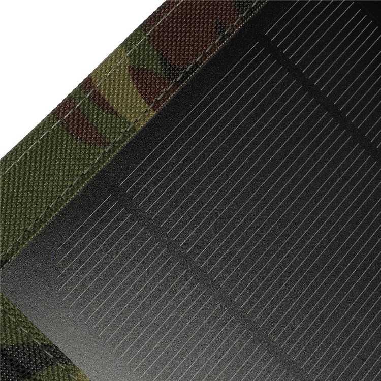Camouflage 5 Watts Folding Outdoor Solar Power Charger for iPhone iPad Samsung HTC Smartphone Tablet-4