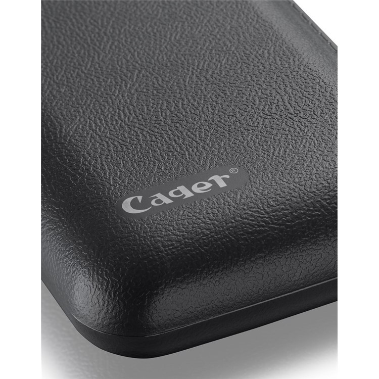 Cager B15 7200mAh Leather Texture Dual-USB Power Bank for iPhone iPad Samsung - Black-8