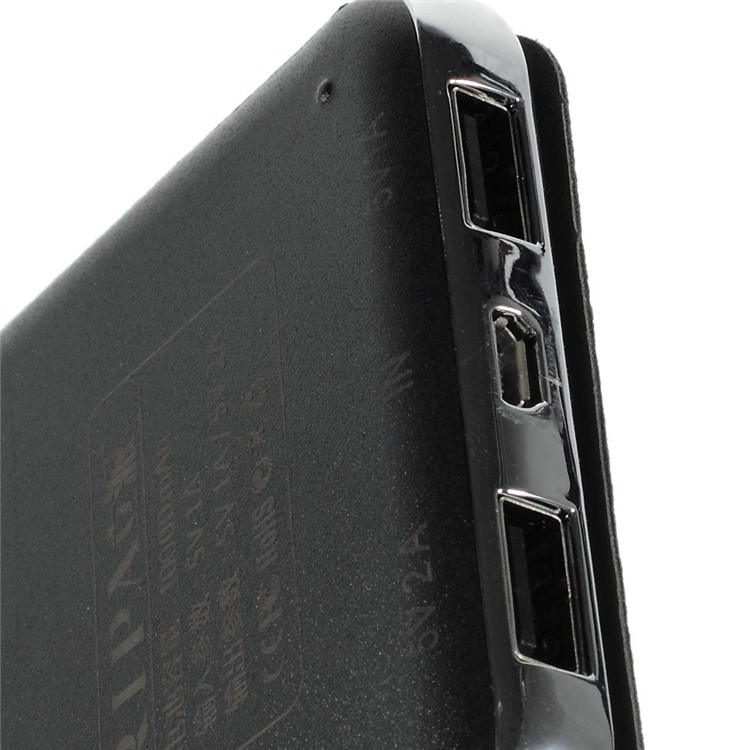 RIPA 10000mAh Dual Outputs Solar Panel Power Bank with Front Flip Cover-6