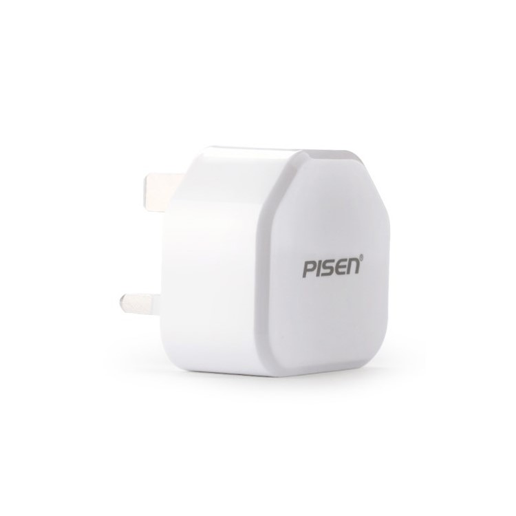 Pisen I Charger II 1A Power Adapter for iPhone iPad mini Samsung HTC - UK Plug-1