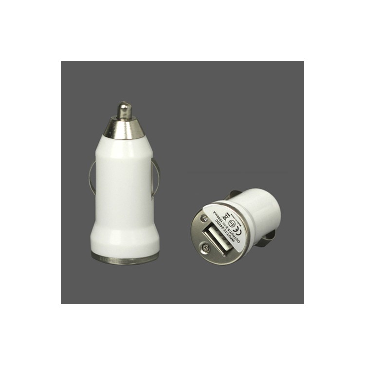 5V-1A Universal USB Car Socket Charger for iPhone 4 4S 3G 3GS iPod Samsung HTC etc - White-1