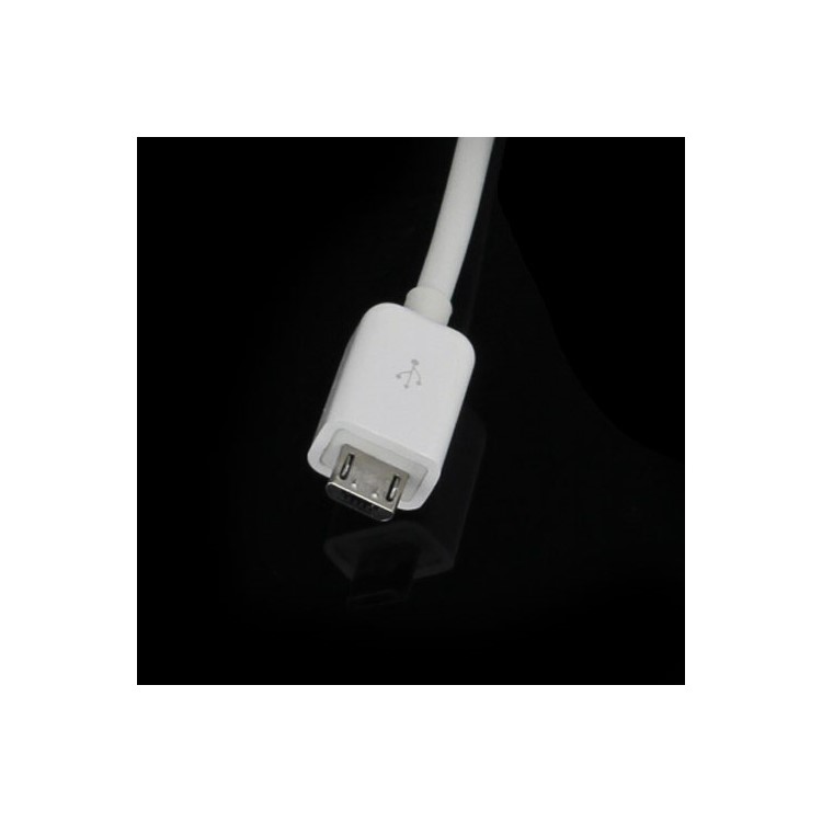 White 3.5mm Car Aux Audio Micro USB Charger Cable for Samsung HTC LG-2