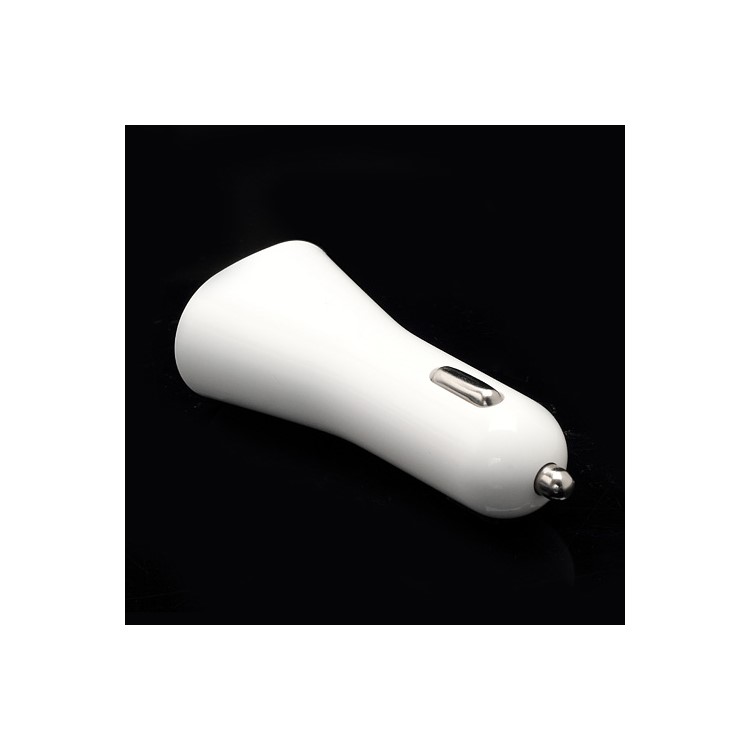 Dual USB Port 2A Car Charger Adapter for iPhone iPod Samsung HTC Sony etc - White-2