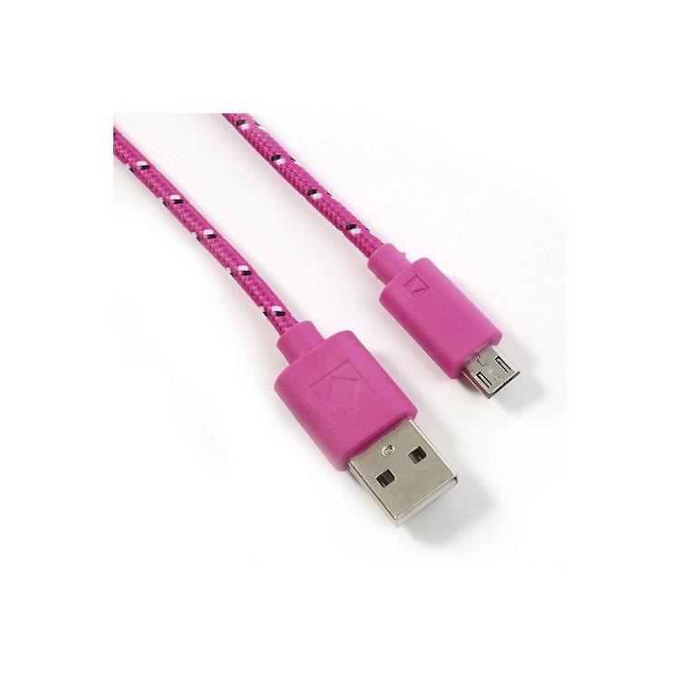 Rose 2M Nylon Woven MicroUSB V8 Data Charge Cable for Samsung HTC LG Nokia Sony etc-2