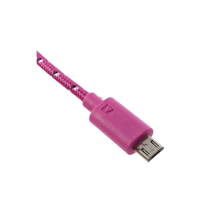 Rose 2M Nylon Woven MicroUSB V8 Data Charge Cable for Samsung HTC LG Nokia Sony etc-4