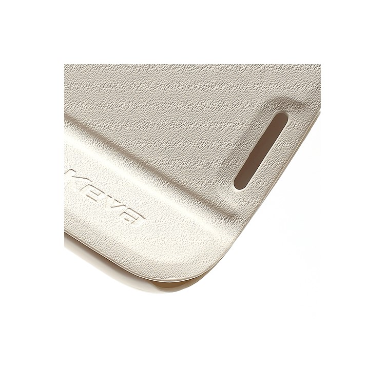 2400mAh Keva Leather Flip Extended Battery Cover Housing for Samsung Galaxy Grand i9082 - White
