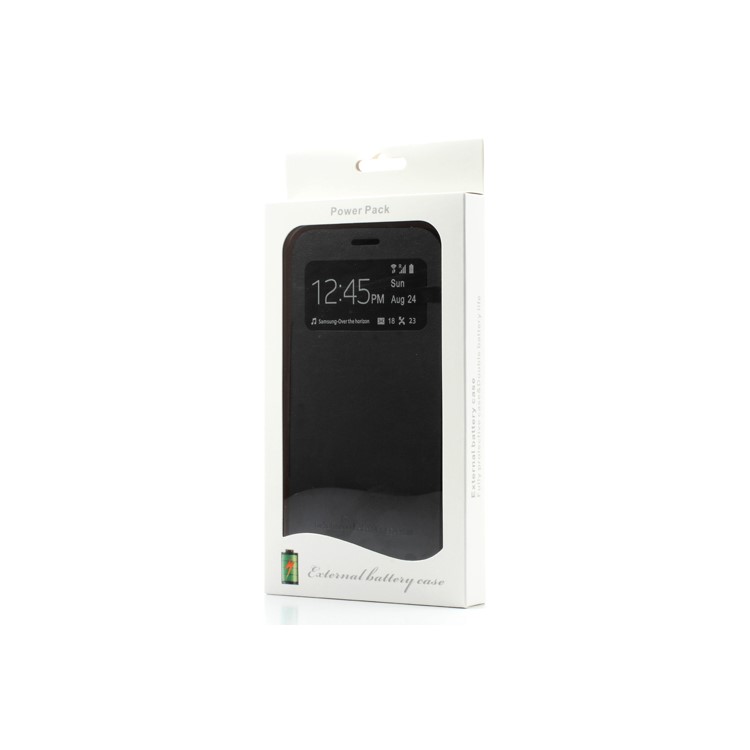 Black S-View Battery Charger Case Flip Cover for Samsung Galaxy Mega 6.3 I9200, with Wake up / Sleep Function-13