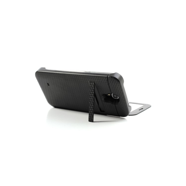 Black S-View Battery Charger Case Flip Cover for Samsung Galaxy Mega 6.3 I9200, with Wake up / Sleep Function-3