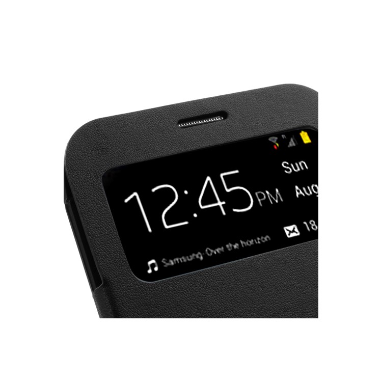 Black S-View Battery Charger Case Flip Cover for Samsung Galaxy Mega 6.3 I9200, with Wake up / Sleep Function-7